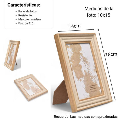 PORTARETRATO PLASTICO DECORACION DIM:10X15