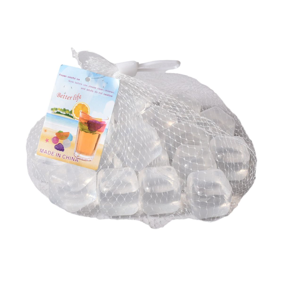set 20und cubos de hielo reutilizable plastico bebida fria