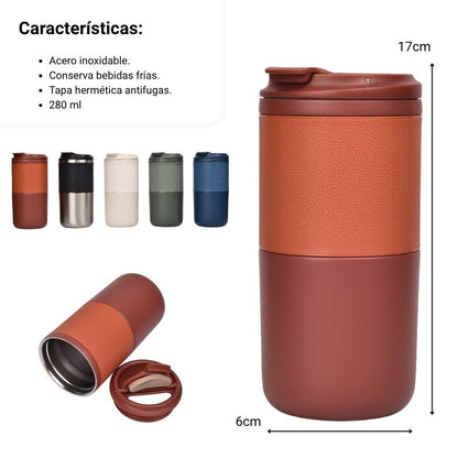 TERMO ACERO INOXIDABLE FORMA VASO 550ML