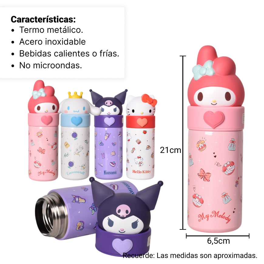 termo acero inoxidable 350ml personaje3d