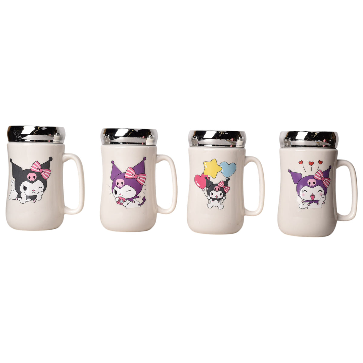 mug pocillo kuromi personaje 420ml dim:7x7x14