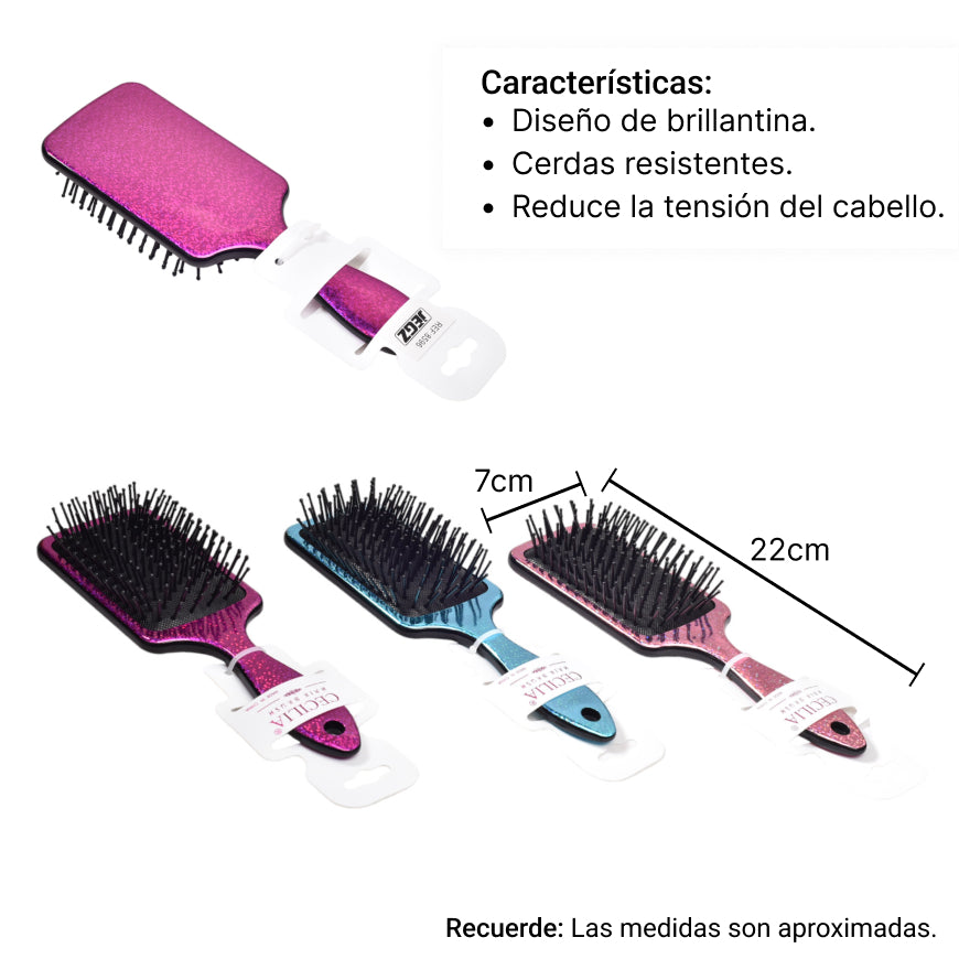 cepillo cabello plastico