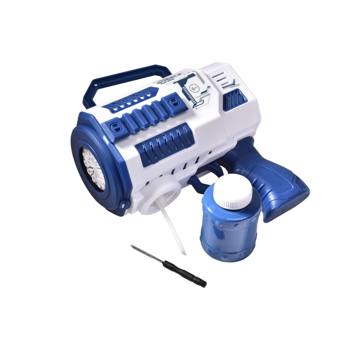 pistola de burbujas niños azul y rosada