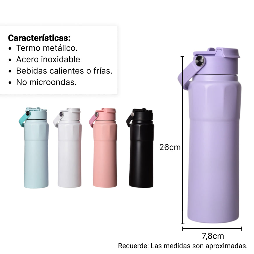 termo metalico 750ml