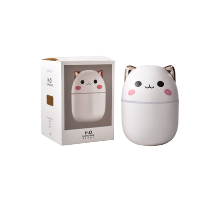 HUMIDIFICADOR FORMA GATO RECARGABLE CON CABLE USB PLASTICO
