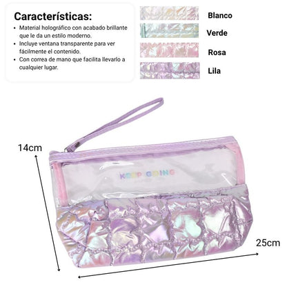 COSMETIQUERA MAQUILLAJE ORGANIZADOR PVC DIM:25X14X7
