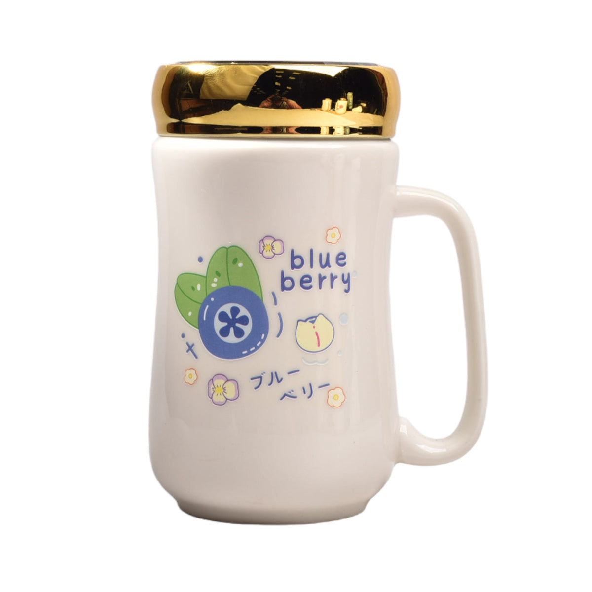 mug pocillo con tapa ceramica