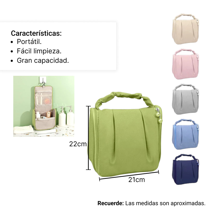bolso organizador de viaje cosmetiquera dim:21x10x21