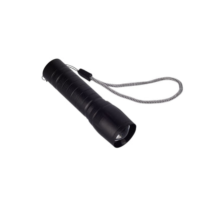 LINTERNA METAL RECARGABLE USB NEGRO DIM:4X3X11