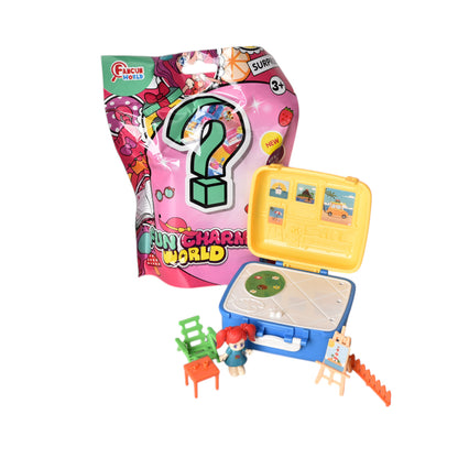 JUGUETE MUÑECA SORPRESA CON ACCESORIOS PLASTICO DIM:25X20X13