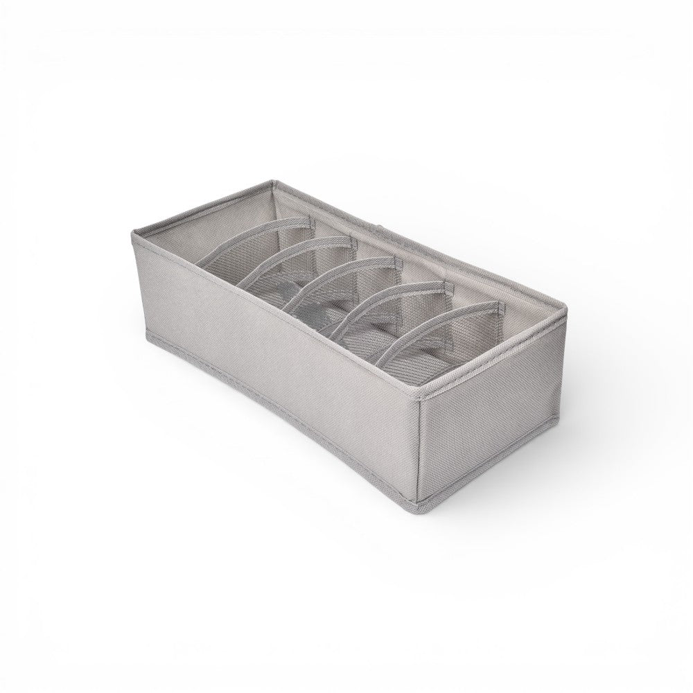 organizador de ropa con 6 divisiones fibra poliester dim:32x15x10