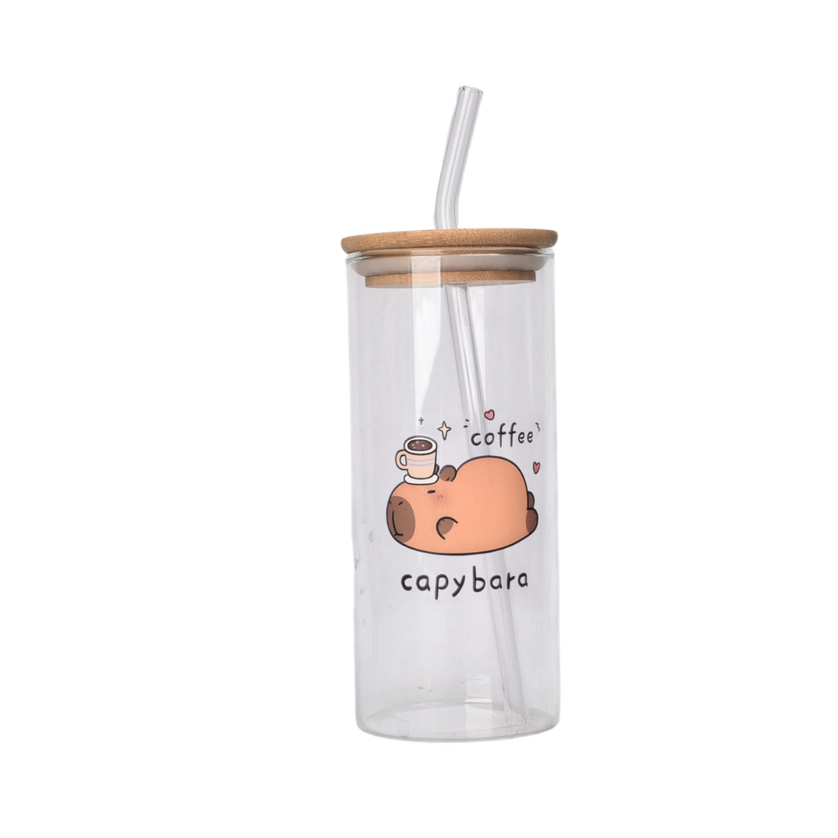 botella de vidrio capybara 400ml dim:14x6