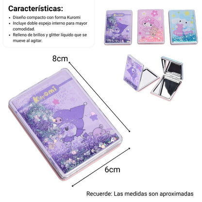 ESPEJO CUADRADO PERSONAJE CARTERA DIM:8X6