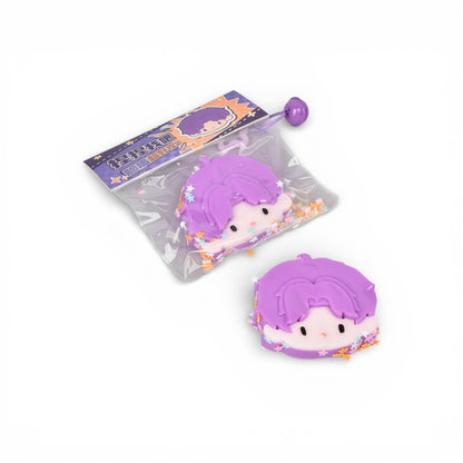 SQUISHY ANTI ESTRÉS CARAS ELASTICO CAUCHO  DIM: 6X6X3