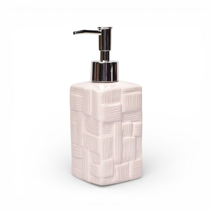 DISPENSADOR DE JABON LIQUIDO CERAMICA DIM:18X6X6
