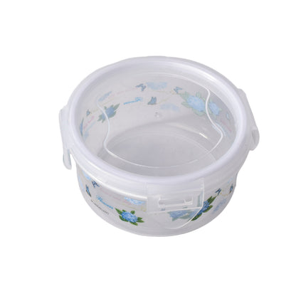 SET POR 4UND RECIPIENTES PLASTICO TRANSPARENTE REDONDO