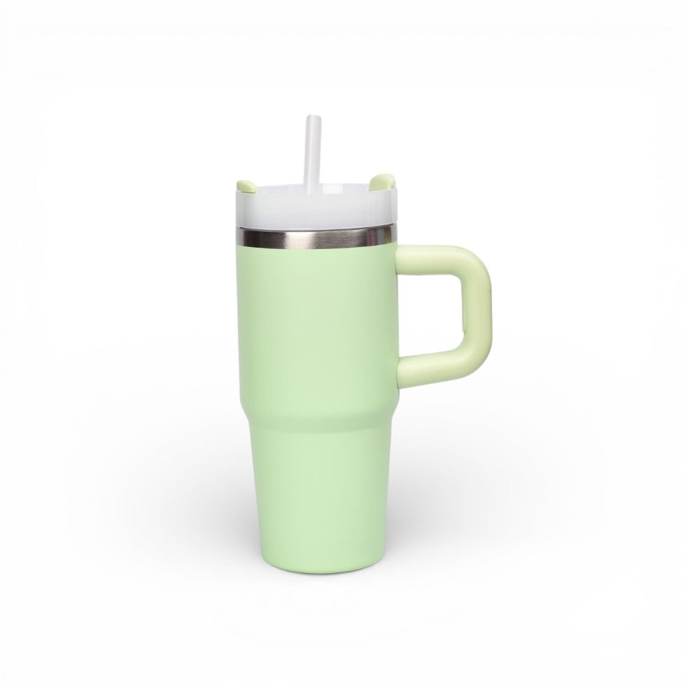 termo acero inoxidable con tapa y pitillo 420ml dim:7x7x18