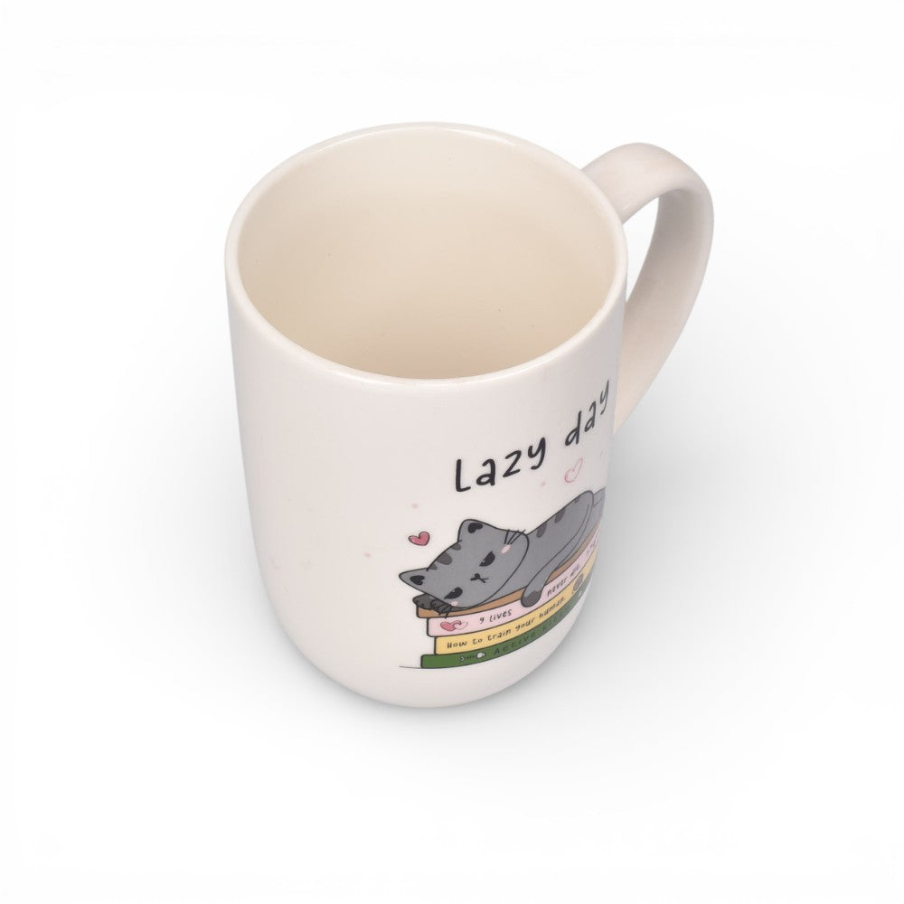 mug pociillo ceramica estampado gatos 500ml dim:9x9x13