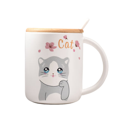 POCILLO GRANDE CERAMICA MUG CON CUCHARA