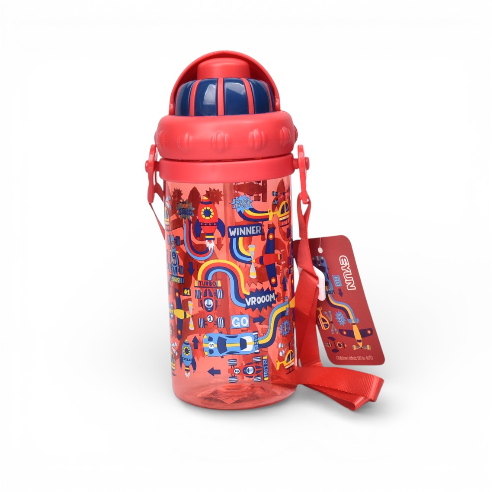 botella de agua 430ml plastico dim:6x6x18
