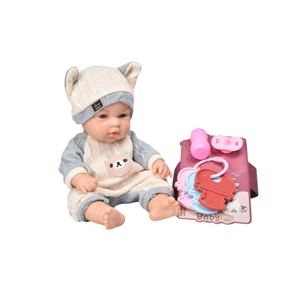 MUÑECA DE CAUCHO REALISTA CON ACCESORIOS DIM:15X9X31CM