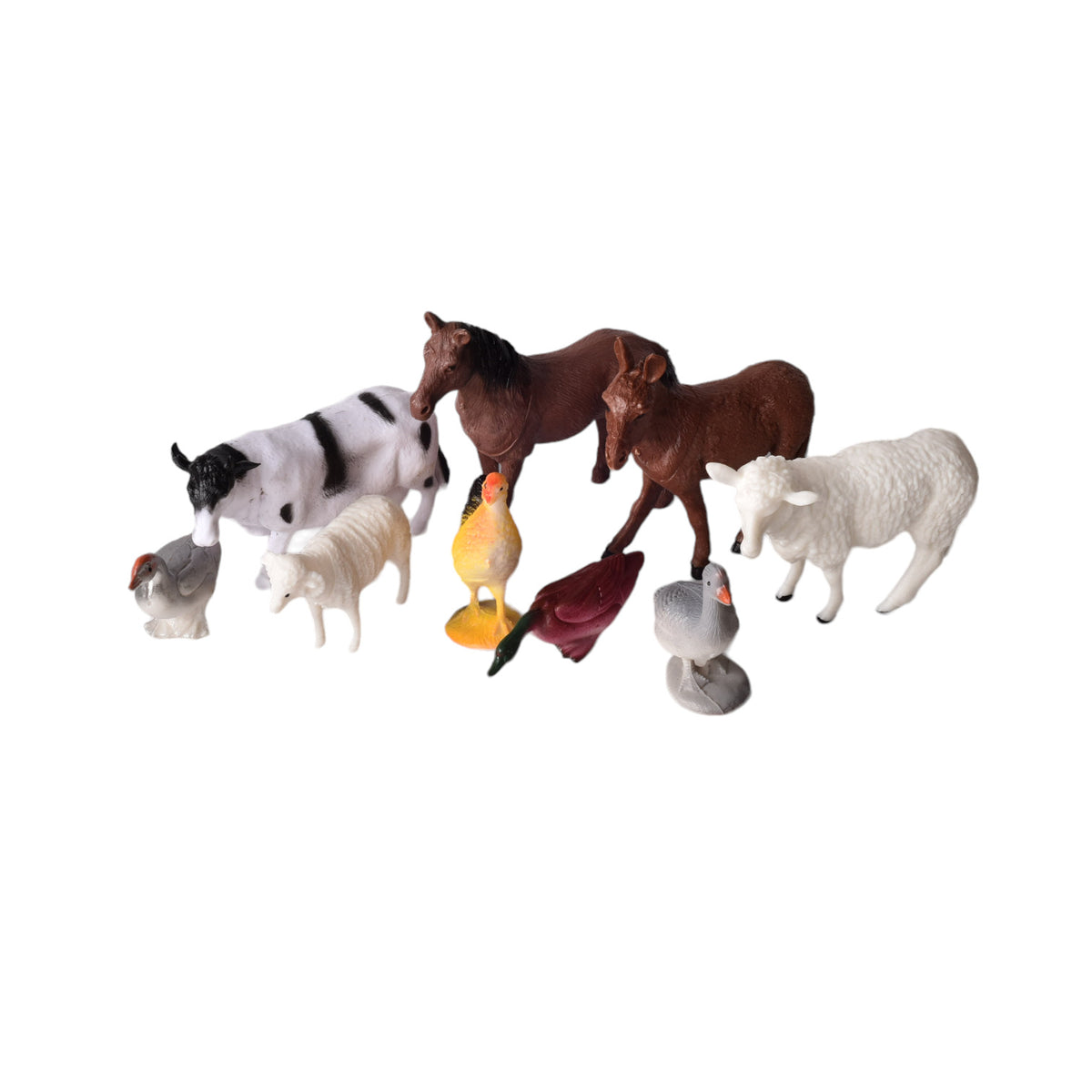 set animales de granja juguete didactico colección niños
