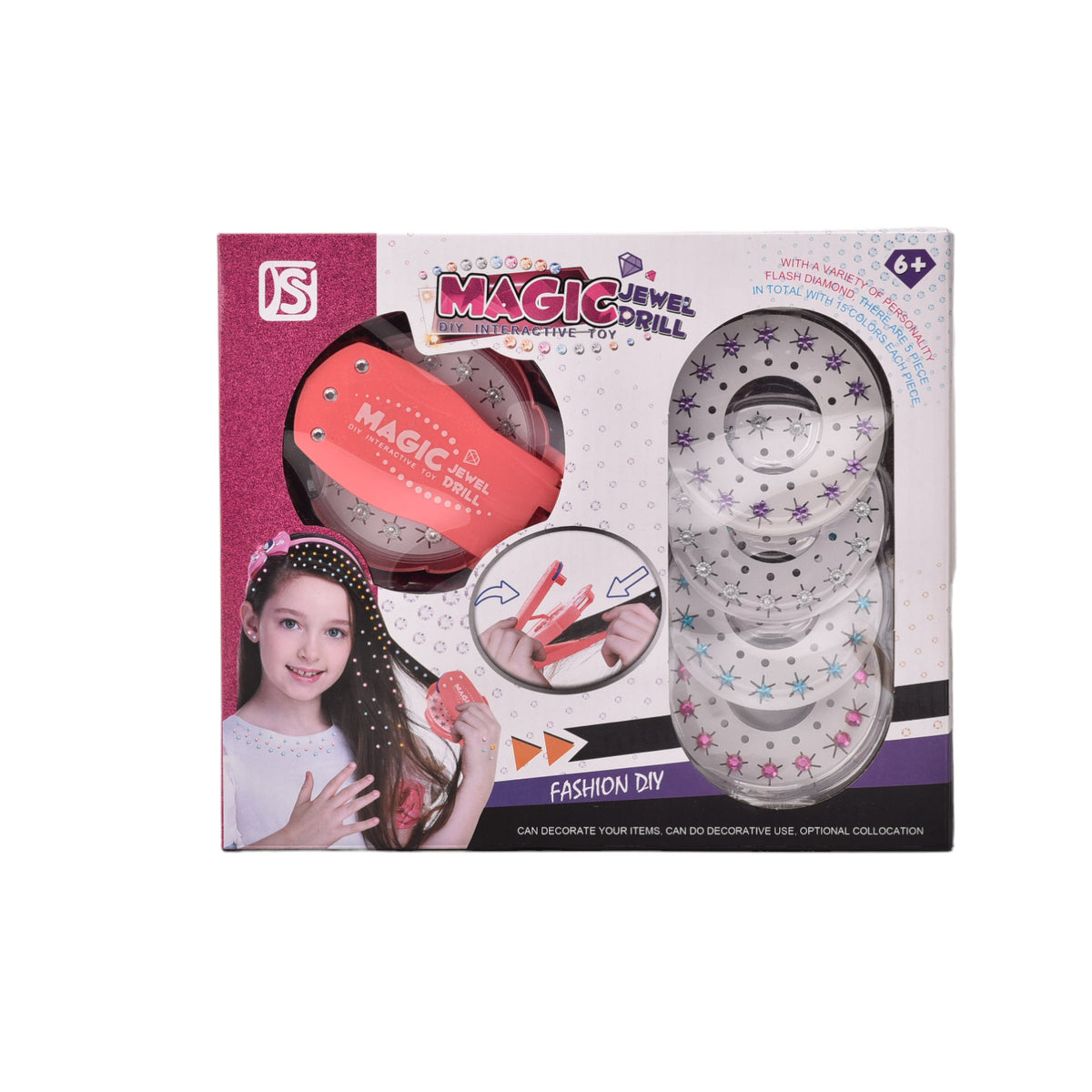 kit trenzador infantil de pelo niñas con accesorios