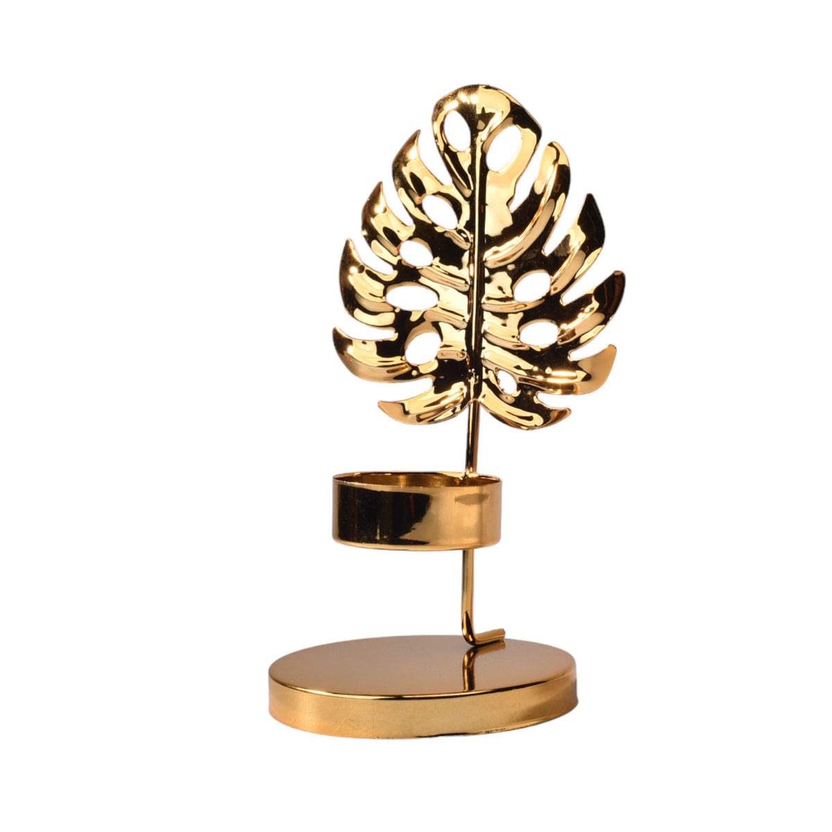 candelabro base metalica para vela dim:8x8x15