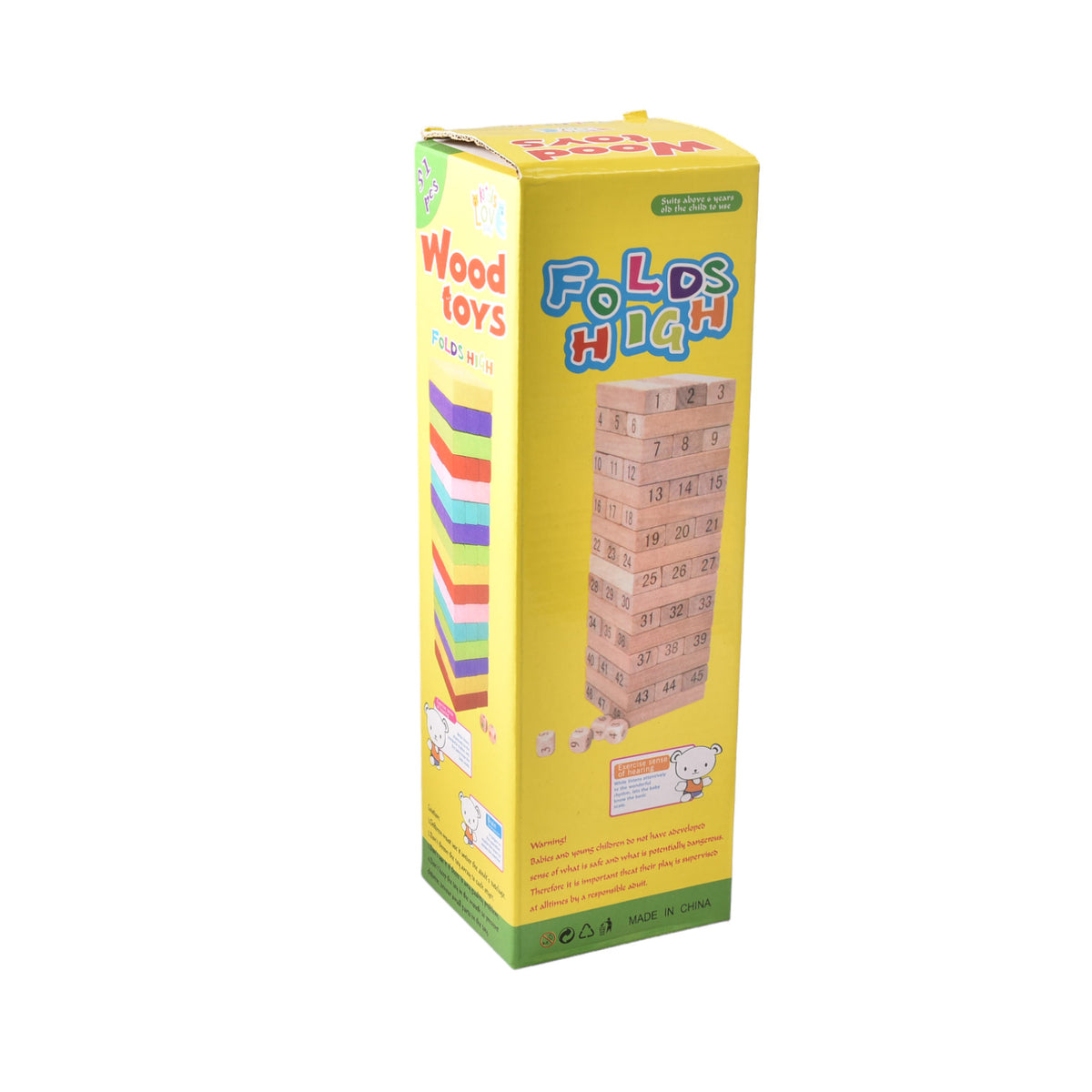 juguete de mesa jenga madera dim:8x8x26cm