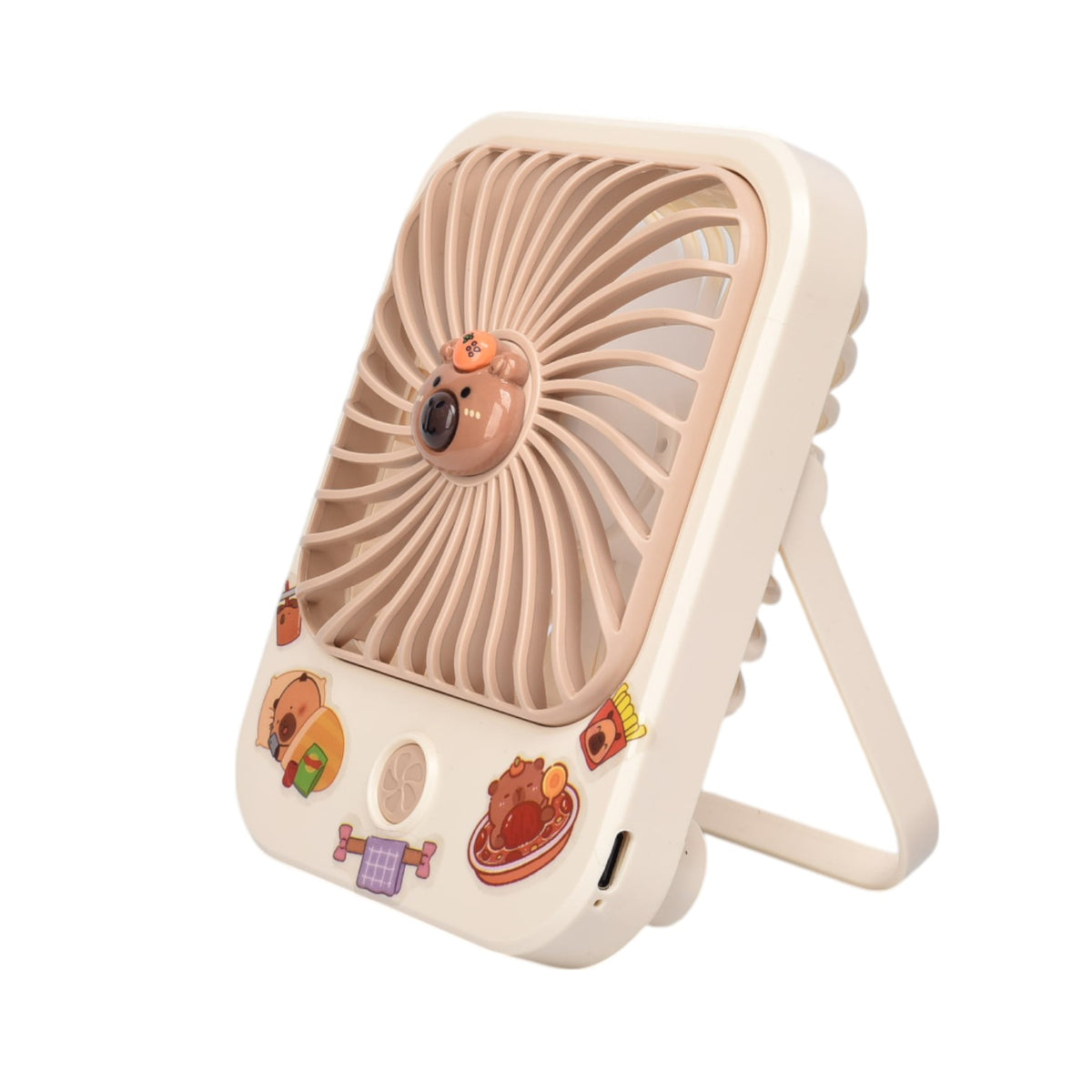 ventilador cuadrado plastico recargable dim:12x10x3