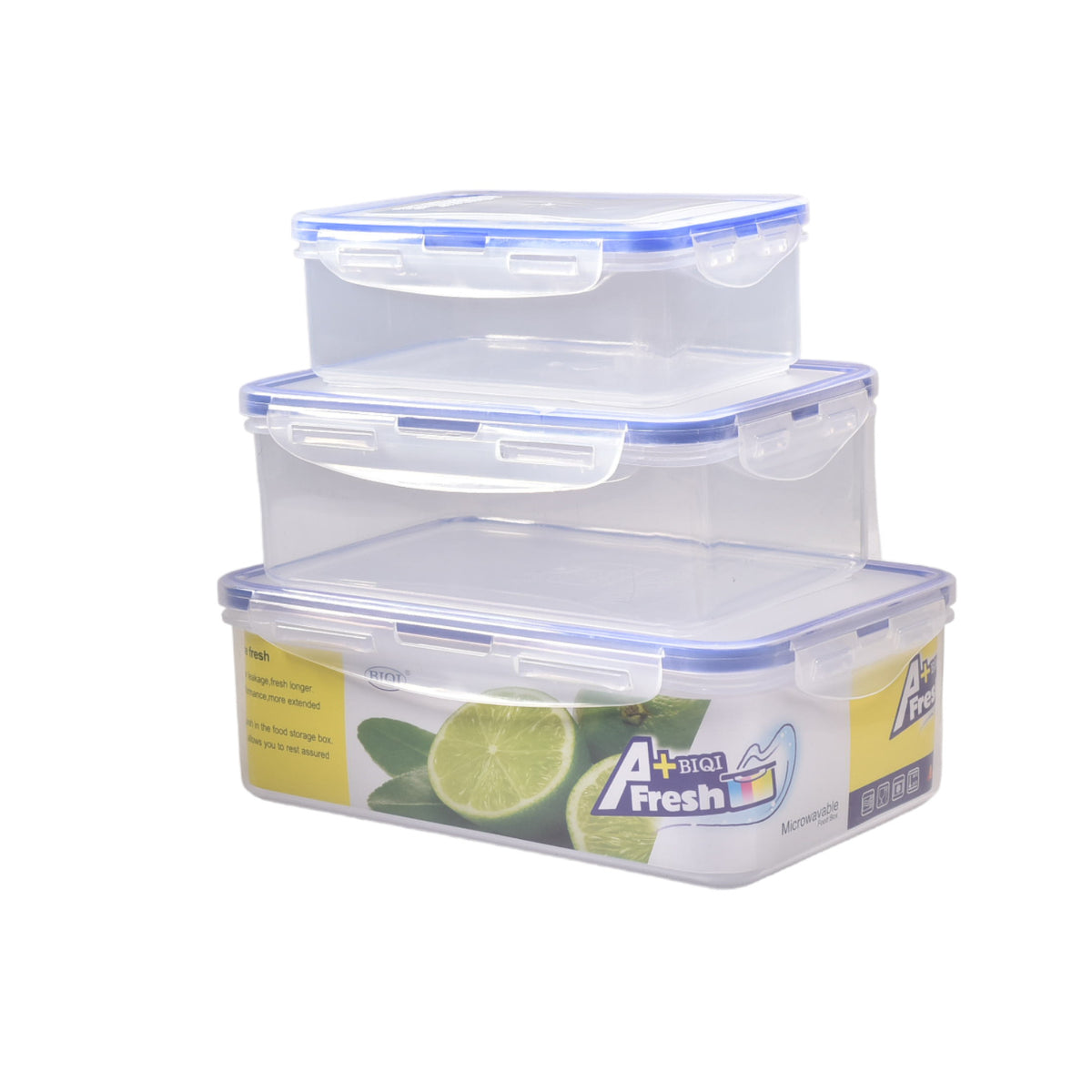 portacomida set 3pcs en plastico (m963)