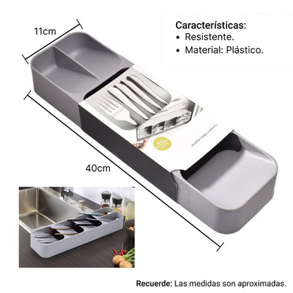 CUBIERTERO ORGANIZADOR CUBIERTOS PLASTICO