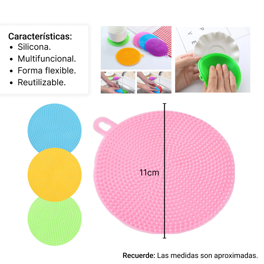 esponja de silicona multifuncional