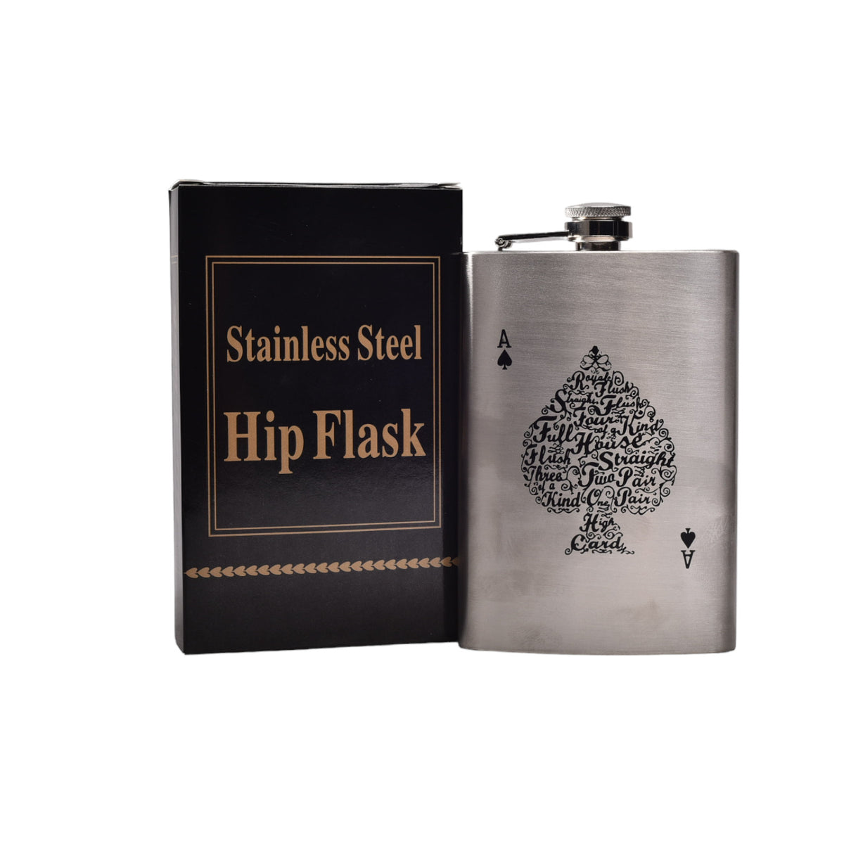 whiskera licorera plateada acero inoxidable 9oz