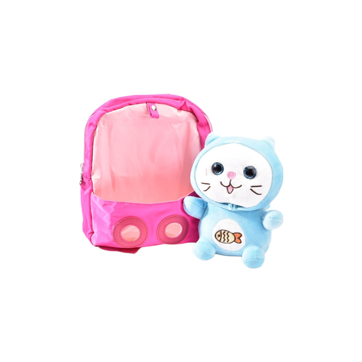 morral escolar en poliester dim:26x21.5cm