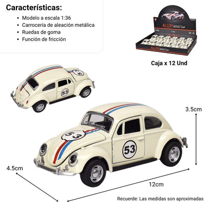 CARRO COLECCIONABLE METALICO DIM: 12 x 5.5 x 6 cm