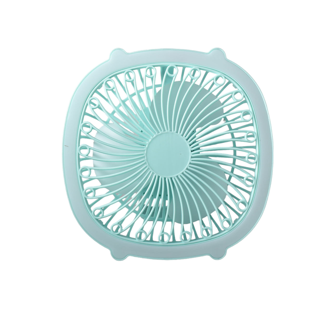 ventilador con cable usb recargable cuadrado varios colores