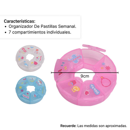 ORGANIZADOR PASTILLERO  DIM:9*9CM