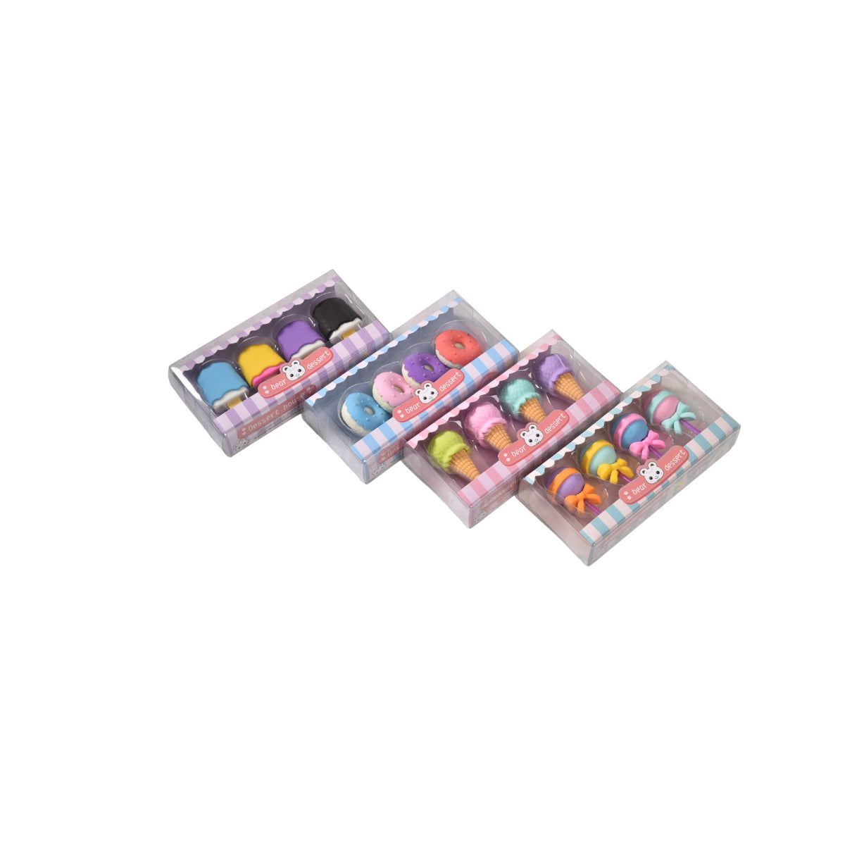borrador con diseños x 4 und