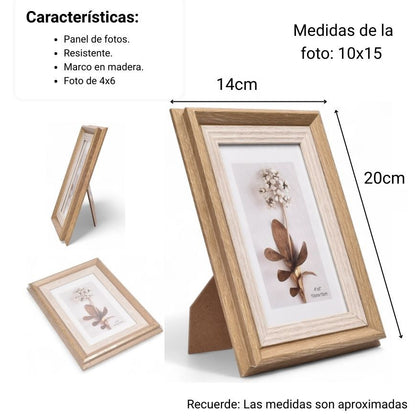 PORTARETRATO PLASTICO DECORACION DIM:10X15