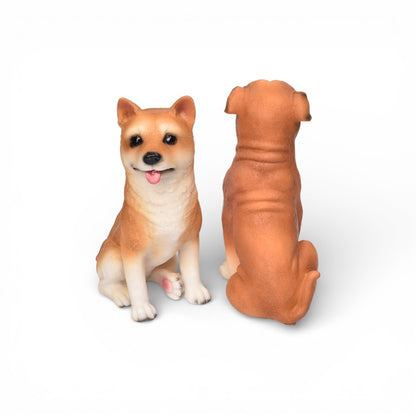ADORNO RESINA PERROS SENTADOS DIM:6X9X15