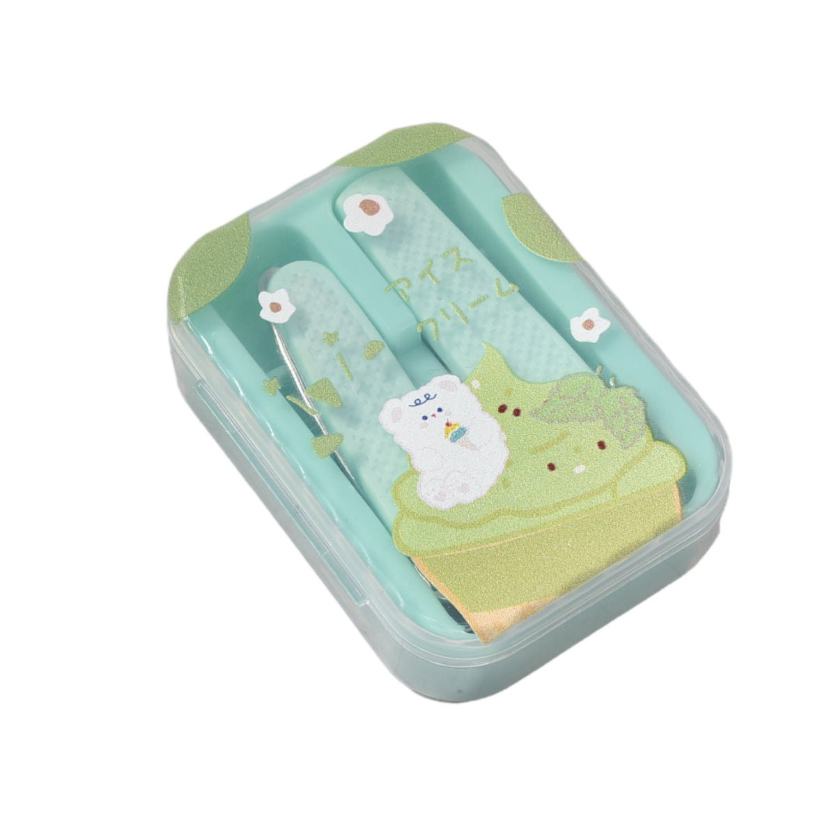 cortauñas estuche set dim: 4x6x2