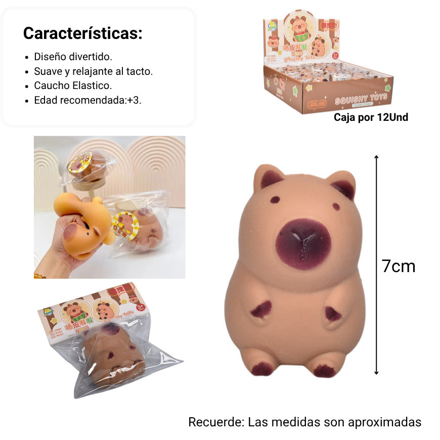 squishy anti estrés capybara