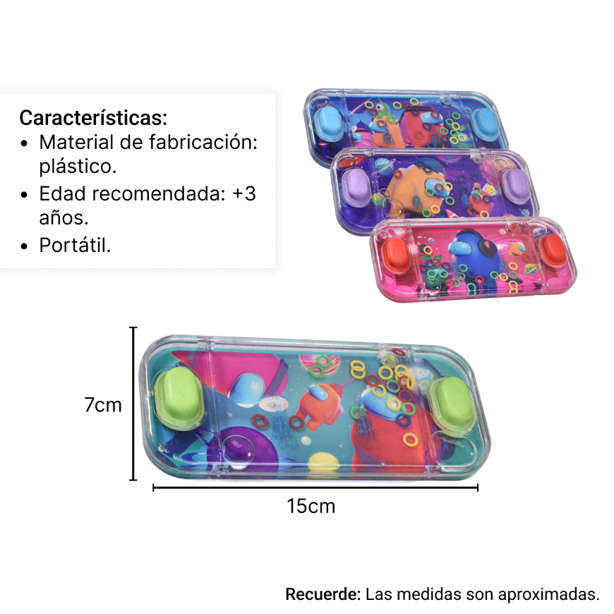 atari de agua juguete plastico