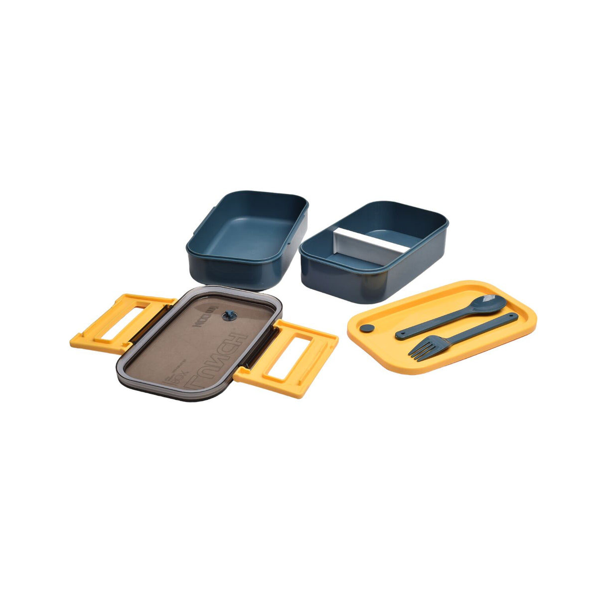portacomidas lonchera plastico recipiente con cubiertos