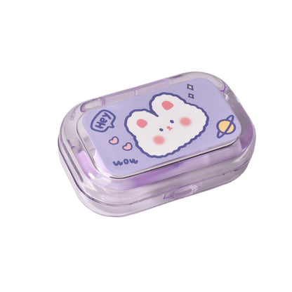 SET ALMACENAJE ESTUCHE PARA LENTES DE CONTACTO PLASTICO  COL
