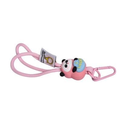 LLAVERO PLASTICO FORMA DE OSO ROSADO AZUL DIM:4X3X4