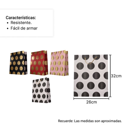 BOLSA REGALO EN PAPEL TAMAÑO MEDIANO
