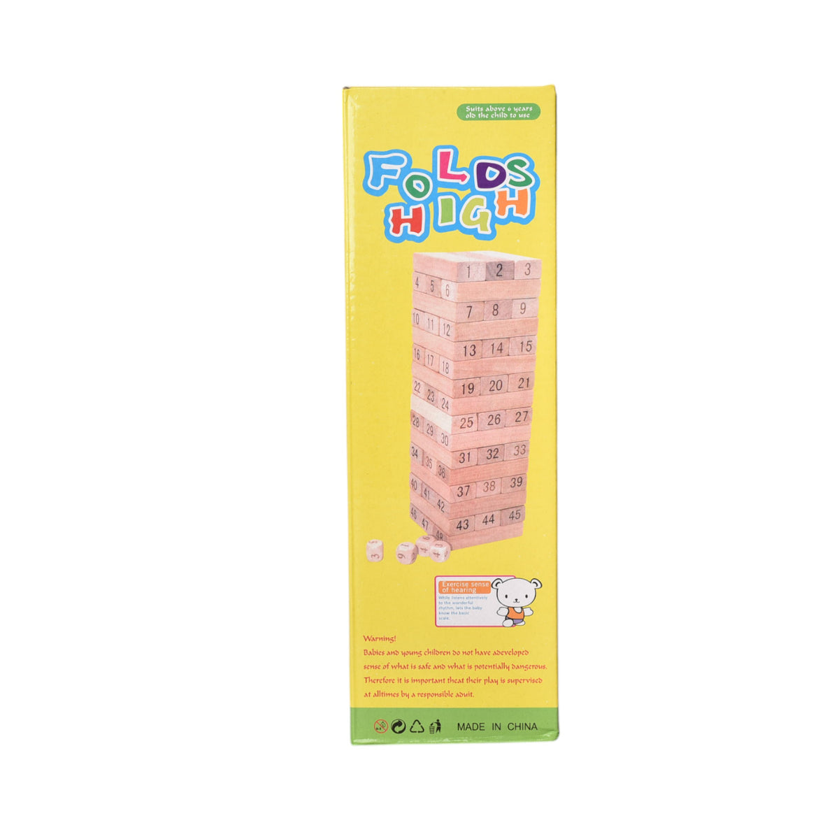 juguete de mesa jenga madera dim:8x8x25cm