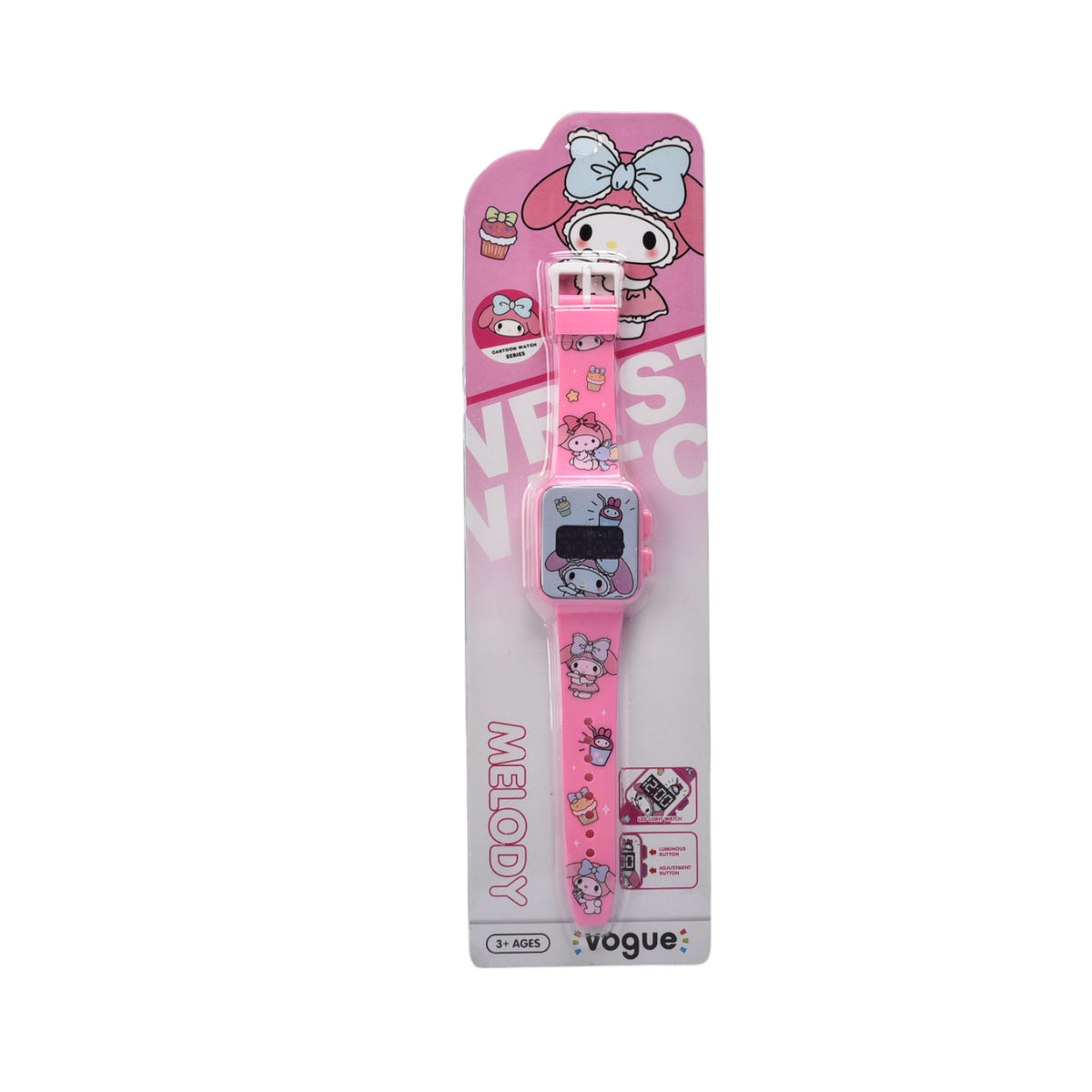 reloj juguete niños plastico personaje dim:27x7x2